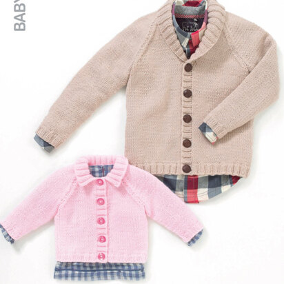 Boy’s and Girl’s Cardigans in Hayfield Baby Aran - 4499