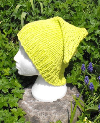 GARDEN GNOME SUPERFAST SLOUCH HAT KNITTING PATTERN - MADMONKEYKNITS