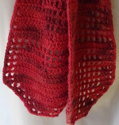 Heart2heart crochet scarf