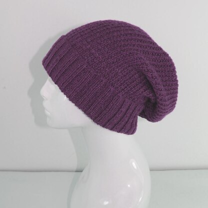 4 Ply Unisex Patterned Slouch Hat CIRCULAR