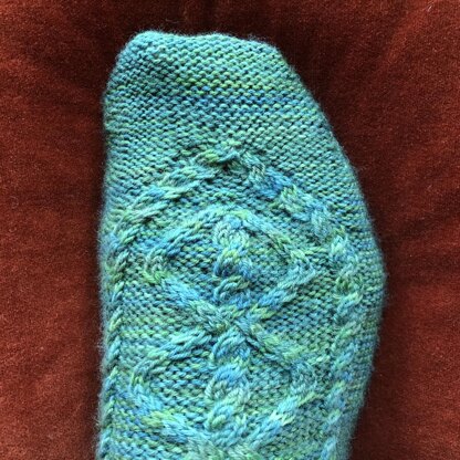 Undulating Cable Socks