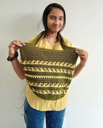 Arrows Market Bag Crochet Pattern