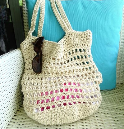 Easy Crochet Cotton Beach Bag