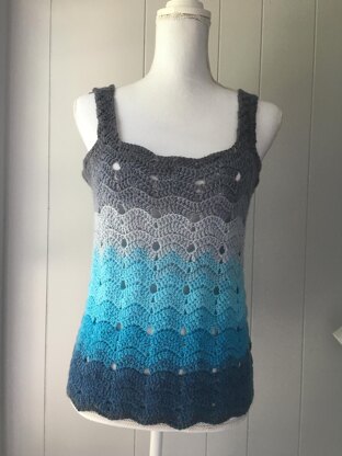 Ombre Waves Tank Top