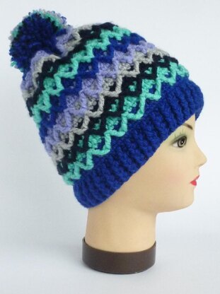 Crochet Aran Baby Beanie Hat