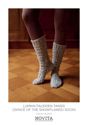 Lumihiutaleiden Tanssi (Dance of The Snowflakes) Socks in Novita - 0070001 - Downloadable PDF
