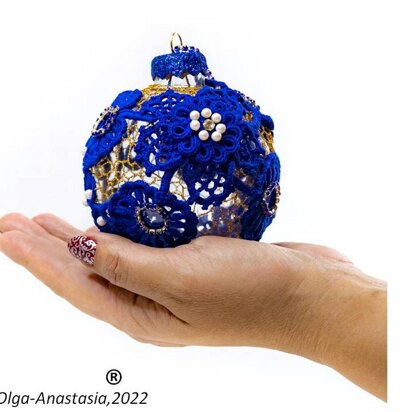 Blue christmas ball