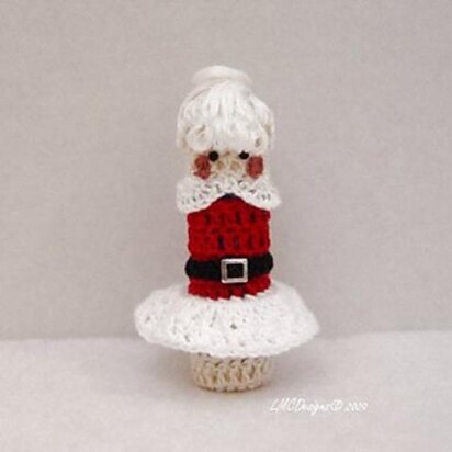 Mrs. Claus Doll Lip Balm Holder Crochet Pattern