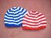 Stripey kids beanie