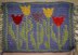 Flower Power mosaic square - Tranquil Tulips