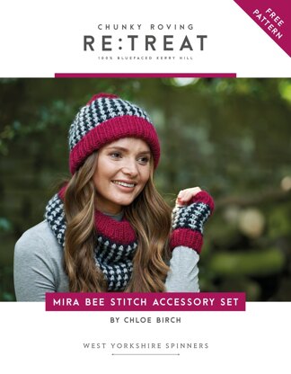 Mira Bee Stitch Accessory Set in West Yorkshire Spinners Re:Treat - Downloadable PDF