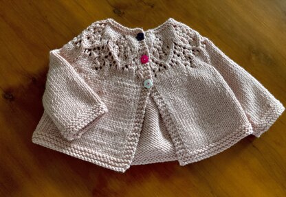 Lilys first cardigan