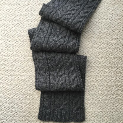 Canterbury Crossing Cables Scarf