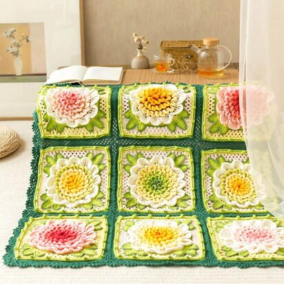 Peony Blanket Charts Pattern Only
