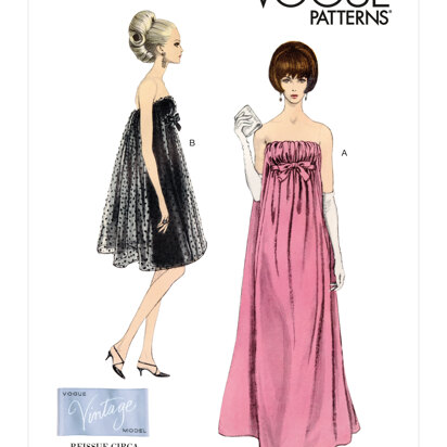 Vogue Sewing Misses' Special Occasion Dress V1885 - Sewing Pattern