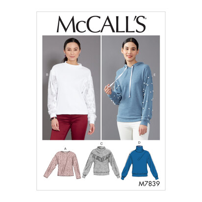 McCall's Misses' Tops M7839 - Sewing Pattern