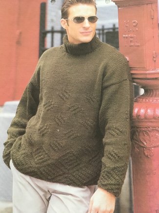 Men's Disappearing Texture Pattern Sweater #2