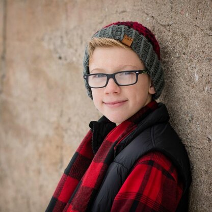 Buffalo Plaid Family Hat Set