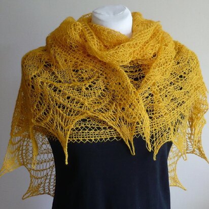 Party Line Lace Shawl - knitting pattern