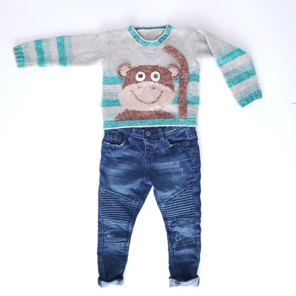 Cheeky Little Monkey Sweater