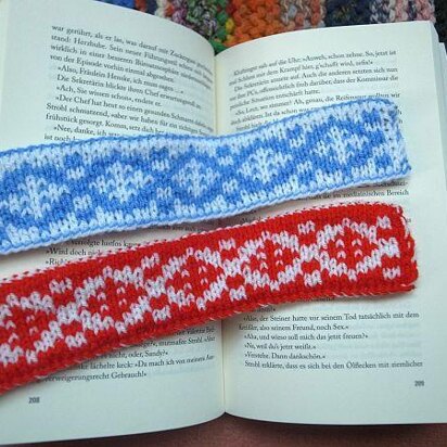 Snow crystal bookmark