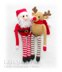 4 x Christmas ToysCrochet Pattern (Santa, Reindeer, Snowman, Elf)