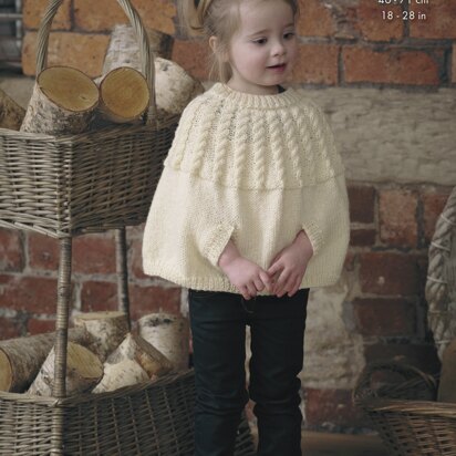 Cape, Scarf, Hat & Mittens in King Cole Fashion Aran - 4560 - Downloadable PDF