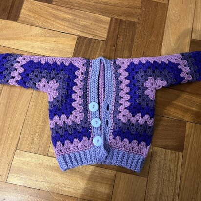 Hexagon Baby Cardigan