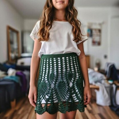 Crochet pineapple Women Skirt