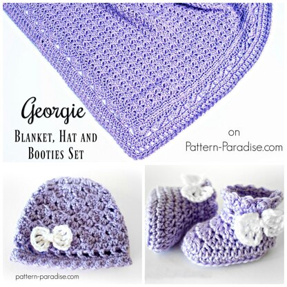 Georgie Hat and Bootie Set