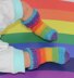 Preemie Baby Very Easy No heel Rainbow Socks Circular