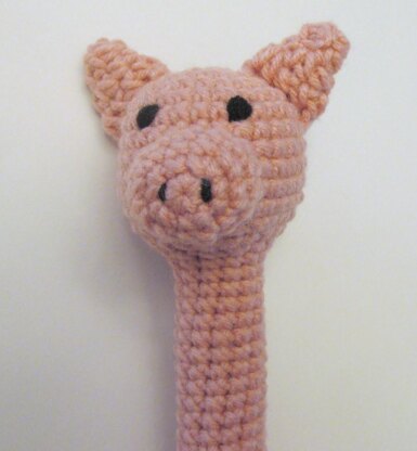 Pink Piggy Rattle