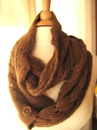 Lace, Cable, Scarf and Cowl all in one
