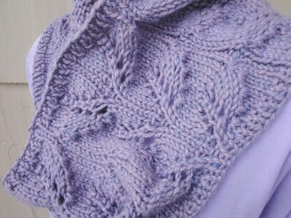 Lavender Flower Cowl