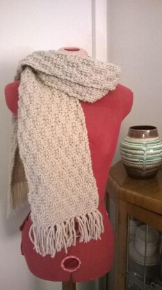 Deep Frost Textured Scarf