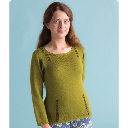 Frances Pullover in Classic Elite Yarns Liberty Wool Light - Downloadable PDF