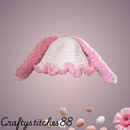 Newborn Bunny Easter Crochet Pattern Set PDF – 3 Month Baby Diaper Outfit Pattern