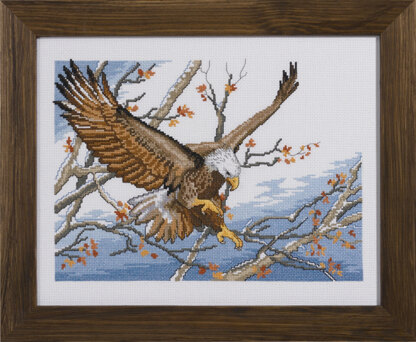 Permin Eagle Cross Stitch Kit - 31x41cm