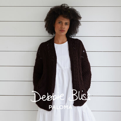 Sideways Cable Top - Knitting Pattern For Women in Debbie Bliss Cashmerino  Aran by Debbie Bliss