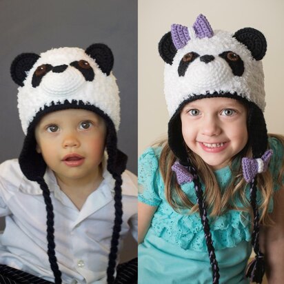 Furry Panda Bear Hat