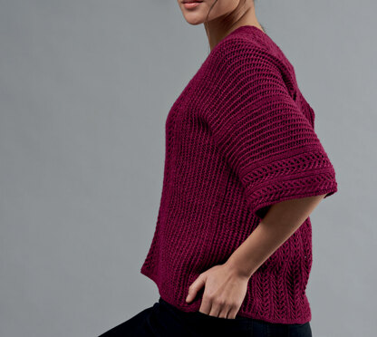 Julia Lace Top & Cardigan  in West Yorkshire Spinners Exquisite 4 Ply - DBP0009 - Downloadable PDF