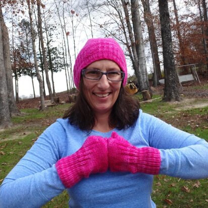 Full Signal Fingerless Mitts - knitting pattern