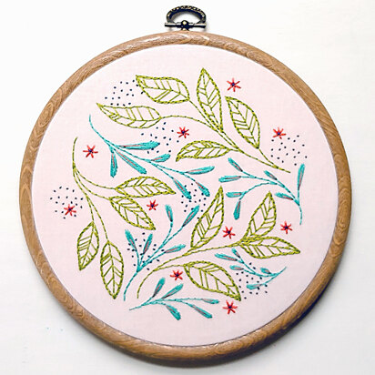 Cozyblue Handmade Leaf Dance Embroidery Kit