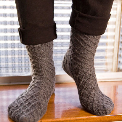 Criss Cross Socks in Berroco Comfort Sock 3 Ply