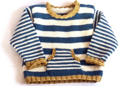 Strickanleitung Babypullover Hanna & Hannes in den Größen 62 bis 92, für mutige Anfänger