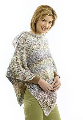 Pretty Poncho in Lion Brand Homespun - 40706