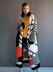 Coat with Intarsia Pattern in Rico Fashion Big Mohair Super Chunky - 376