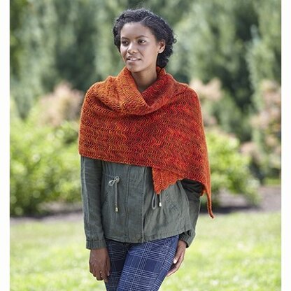 724 Eliska Shawl - Knitting Pattern for Women in Valley Yarns Northfield Hand Dyed