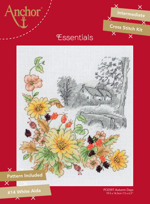 Anchor Autumn Days Cross Stitch Kit Cross Stitch Kit - 16.5 x 19.5 cm