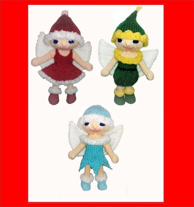 Christmas fairy with santa, elf, ice fairy costumes